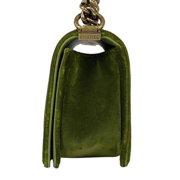 Chanel Mark Boy Chain Bag Bag Velvet Shoulder Coco Shoulder - Picture 1 of 15
